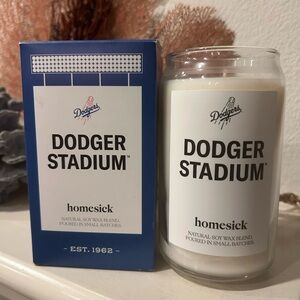 Los Angeles Dodgers Homesick Dodger Stadium Scented Soy Blend Candle 13.75OZ.New